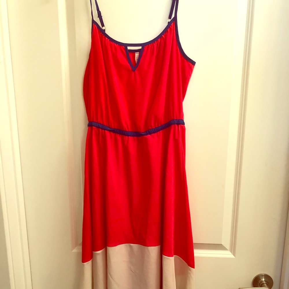 Orange High Low Dress